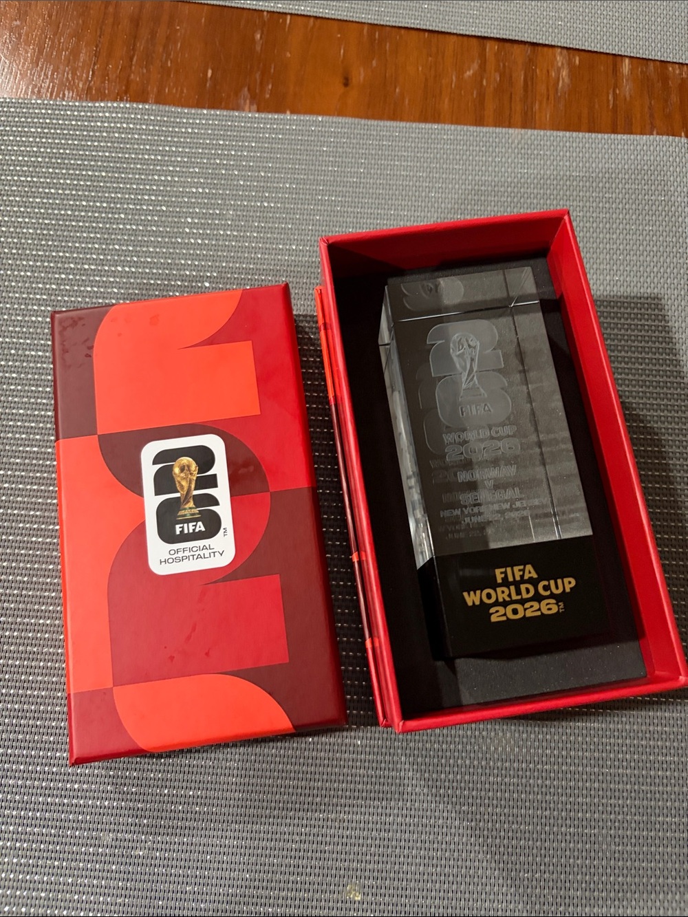 FIFA World Cup 2026 Commemorative Crystal Award - Red Box